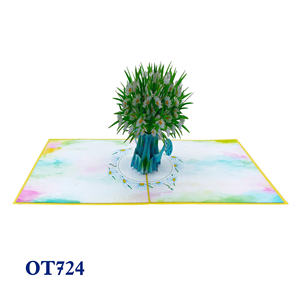 Tarjeta Pop-Up 3D de Papel con Flores de Margarita Blancas, Diseño Personalizado, Hecha a Mano, Decoración para el Hogar, Vietnam, Hanói - Product Image 3