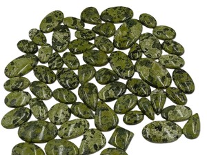 Jade Verde Natural de Rajasthan, Cabujón Ovalado Pulido, Gema Suelta con Juego de Color, Tamaño Libre, Lote al por Mayor para Fabricación de Joyas - Product Image 5