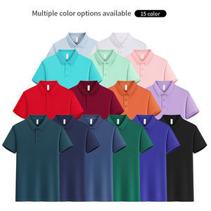 Camiseta de Verano para Hombre, 100% Algodón, Estilo Casual de Negocios, Color Sólido, Bordado, Manga Corta, Cuello Solapa, Estampados, Secado Rápido - Product Image 2