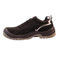Bottes de travail AOXIANG personnalisables unisexes noires en maille respirante avec embout en acier, antidérapantes, résistantes à l'huile, antistatiques, pour la construction industrielle