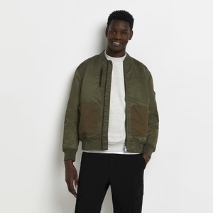 Wholesale High Quality Spring/Summer/Winter Nylon Flight Bomber <b>Jacket</b> Custom Logo Plus Size Stand Windproof Bomber <b>Jacket</b> - Product Image 5