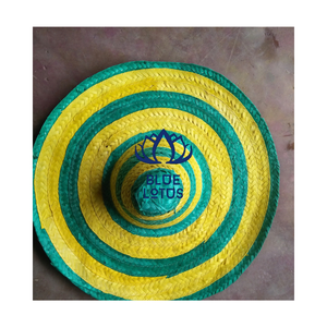 Sombrero Mexicano de Paja Hecho a Mano de Primera Calidad para Interiores Rústicos, Decoración de Paredes para Fiestas, Exposiciones Culturales y Decoración de Eventos - Product Image 1