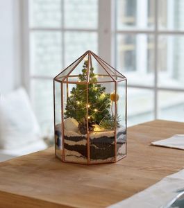 Terrario de Vidrio Negro Personalizado con Forma de Pirámide, Macetero Moderno de Vidrio para Plantas de Interior, Suculentas, Plantas Aéreas y Terrarios DIY - Product Image 3
