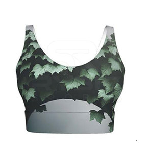 Sujetador Deportivo Sublimado con Estampado Floral Estético para Mujer, Ligero, Cómodo, de Bajo Impacto, Transpirable, para Pilates y Yoga - Product Image 2