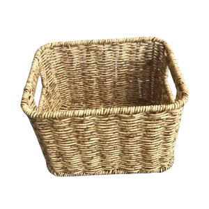 Panier à linge rectangulaire avec poignée, tissé à la main au Vietnam, prix de gros. - Product Image 2