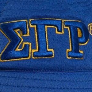 Chapeau Bob Original Sigma Gamma Rho Bleu Royal avec Motif Lettres de Sororité Grecque – Casquette Décontractée Anti-UV pour Femme, Idéale pour l'Université, les Activités Extérieures et l'Été – Personnalisable - Product Image 6