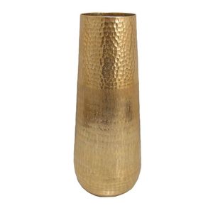 Handmade Brass Floor <b>Vase</b> Modern Tapered Design Hammered Texture Decorative Metal <b>Vase</b> - Product Image 1