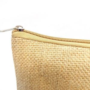 Bolsa Organizadora de Cosméticos Reutilizable de Yute, Bolsa de Almacenamiento de Maquillaje Natural - Product Image 2