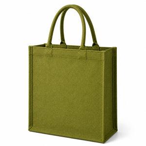 AMANI Custom Logo Laminated Jute Tote <b>Bag</b> with Rope Handle-Eco-Friendly Reusable Beach & Daily Use Shopping <b>Bag</b> <b>Medium</b> Size - Product Image 6
