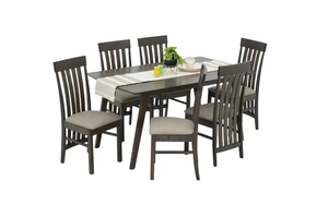 Solid Wood Dining <b>Table</b> Set 6 Seater, Rectangular Modern Wooden Furniture, Natural Finish Dining Room <b>Table</b> with Chairs - Product Image 5
