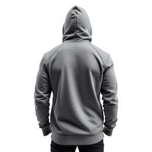 Sudadera con Capucha Premium para Hombre, Invierno, Gimnasio, Logotipo Personalizado, Felpa, Mezcla de Algodón de Alta Calidad, Sudadera Deportiva, Teñido en Prenda, Secado Rápido - Product Image 5