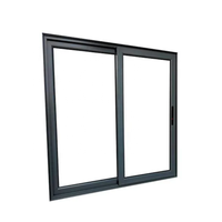 Fenêtre coulissante en aluminium résistant aux intempéries, cadre en aluminium thermolaqué pour maisons résidentielles, villas et bâtiments commerciaux