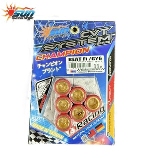 SUN RACING BEAT ICON Kit de Rodillos CVT 18x14mm 11G para Alto Kilometraje, Pesas de Transmisión Fabricadas en Taiwán, 6 Piezas - Product Image 5