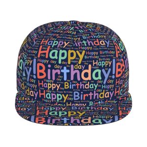 Gorra Snapback con Estampado de Feliz Cumpleaños, Ajustable, Unisex, de 6 Paneles, de Malla, Informal, para Fiestas, Estilo para las Cuatro Estaciones - Product Image 1