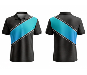 Polyester Sublimation Polo Shirt Comfortable and Breathable Durable Stitching for Men Women Youth Quick-Dry Dry-Fit Active Polo - Product Image 3