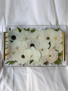 Rectangle Resin Tray | Wedding <b>Flower</b> Preservation | Bridal Bouquet | <b>Pressed</b> <b>Flower</b> Gift <b>pressed</b> frame | preserve wedding Tray - Product Image 3