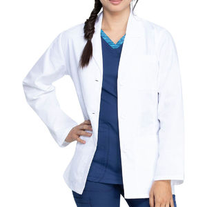 Uniforme de Enfermera Unisex de Manga Corta con Logotipo Personalizado, Bata de Laboratorio Blanca, Pantalones Deportivos, Uniformes de Hospital de Verano de Algodón y Poliéster Tejido a Precio Económico - Product Image 2