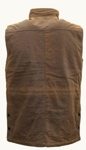 Professional Deer Hunting <b>Vest</b> Men’s <b>Brown</b> Oilskin Waterproof Outdoor Gear - Product Image 2