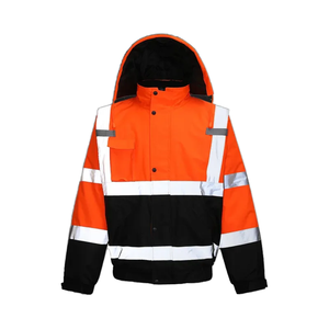เสื้อแจ็คเก็ตนิรภัยสำหรับงานกลางแจ้ง ระดับกันน้ำ Class 2 ผลิตจากโพลีเอสเตอร์  สามารถปรับแต่งสีและขนาดได้ตามต้องการ พร้อมปักโลโก้บริษัท - Product Image 4