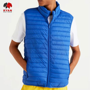 เสื้อกั๊กพัฟเฟอร์ผู้ชายแบบสั่งทำพิเศษ แจ็คเก็ตแบบไม่มีแขน บุผ้านวม เสื้อผ้าสำหรับฤดูหนาวและกิจกรรมกลางแจ้ง - Product Image 1