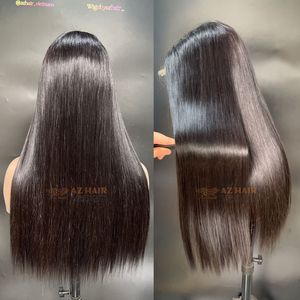 Long Length Swiss <b>Lace</b> <b>Wigs</b> Human Hair Glueless Virgin Vietnamese Hair Average Size <b>Wig</b> Cap Ready To Wear - Product Image 3