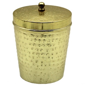 Caja de baratija grande con tapa de diseño de lujo, Metal decorativo recubierto de latón de alta calidad, venta al por mayor - Product Image 1