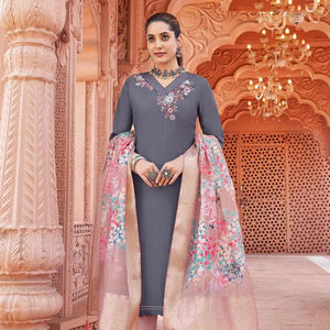 Tissage en viscose imprimé jacquard Dupatta Kurti pour femme - Product Image 2