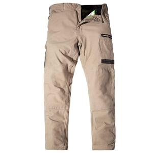 Pantalones de Trabajo Reflectantes de Alta Visibilidad Color Caqui para Hombre, Poliéster Resistente a la Abrasión, Múltiples Bolsillos, Estilo Utilitario - Product Image 3