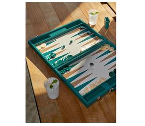 Juego de Backgammon Personalizado al por Mayor con Logotipo, Tablero de Cuero Sintético de Alta Gama, Backgammon Plegable de Viaje de Lujo con Dados Profesionales - Product Image 6