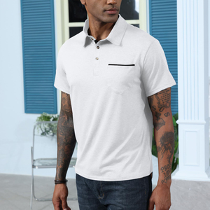 Camisetas Polo Modernas para Hombre, Diseño de Patrón Sólido, Estilo Único, Ropa de Verano de Alta Calidad para Exteriores y Uso Diario - Product Image 5
