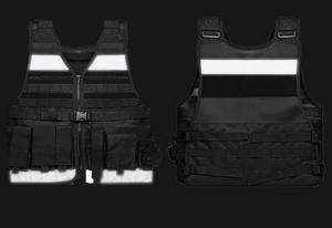 Gilet de sécurité réfléchissant, gilet tactique respirant, uniforme de garde de sécurité, gilets de protection multifonctionnels, gilet haute visibilité - Product Image 3