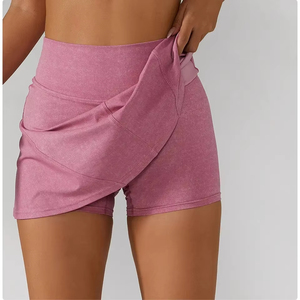 Vêtements de sport personnalisés à séchage rapide et respirants, jupes de tennis, vêtements de course, vêtements de sport pour femmes, manches courtes, 100% polyester SPORTS - Product Image 6