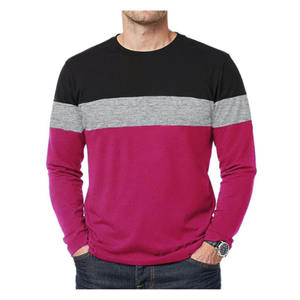 T-shirt homme manches longues 100% coton 220g respirant col rond uni design simple personnalisable avec logo et impression - Product Image 6