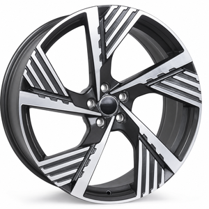 Rines de Aleación de Aluminio Fundido de 22 Pulgadas 5x112 ET36 Color Gris Metálico con Acabado Mecanizado, Rines de Repuesto para Audi Q8 E-<span class=keywords><strong>tron</strong></span> 2024 - Product Image 4