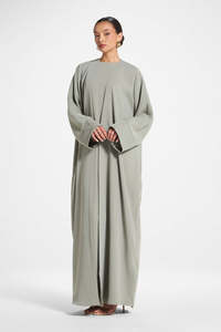 Abaya Maxi Légère en Polyester Style Saoudien Turc pour Femmes Musulmanes Traditionnelles de Dubaï – Idéale pour l'Aïd et le Printemps – Vente en Gros - Product Image 5