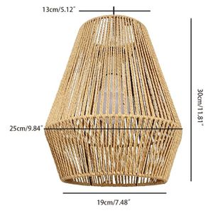 โคมไฟหญ้าทะเลสไตล์ใหม่สำหรับห้องนั่งเล่นการตกแต่งบ้านโคมไฟงานฝีมืองานฝีมือทำจากฟางทอ - Product Image 5