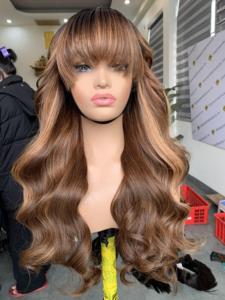 Perruques de cheveux humains vierges Remy vietnamiens, style ondulé Ocean, extensions de tissage à trame unique, sans nœuds ni perte de cheveux - Product Image 4