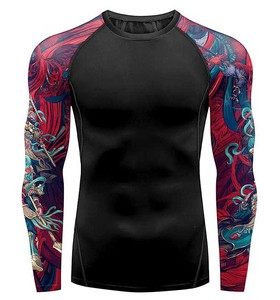 Fitness Rash Guard Long Sleeve <b>Compression</b> <b>Shirt</b> High Elasticity Workout Top Training Wear USA Europe 2026 - Product Image 4
