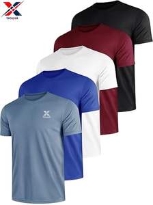 T-shirt respirant anti-plis écologique pour homme en 100 % coton, tissu épais 180 g/m², manches courtes, teint uni, transfert thermique - Product Image 2