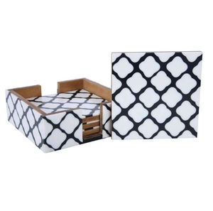 <b>Customized</b> Color Classic Eco-Friendly Round Bone Inlay Coaster for Home Kitchen Tea <b>Cup</b> Mats & Pads - Product Image 5