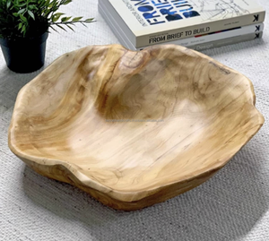 Customise Acacia Wood Salad Serving Bowl <b>Wooden</b> Dough Bowl Teak Wood <b>Fruit</b> Bowls Made by Tayyab Handicraft - Product Image 2
