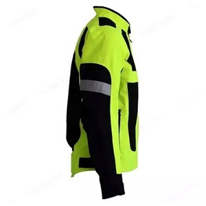 Veste d'été de moto pour hommes approuvée CE Panneaux en maille respirante Doublure imperméable détachable et coussin de protection Col montant - Product Image 4