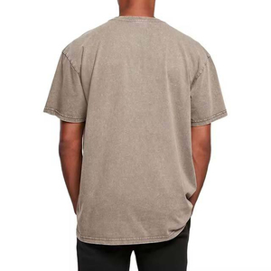 Custom Oversized Loose Drop Shoulder 100% Cotton Stylish Design Man Vintage Acid Washed T-Shirt For <b>Men</b> Heavy Weight - Product Image 4