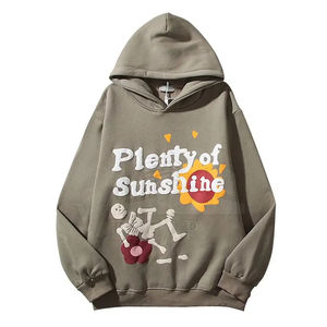 Nueva sudadera con capucha de algodón con estampado puff para hombre, hecha a medida, nuevo estilo, con el mejor precio. - Product Image 1