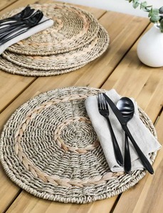 Natural Woven High Quality Round <b>Placemats</b> <b>Table</b> Decor Seagrass <b>Table</b> Mats Coaster <b>for</b> Home Restaurant Made in Vietnam - Product Image 4