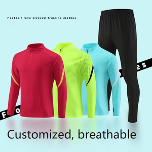 Ensemble de survêtement pour homme avec fermeture éclair et manches longues, style sport décontracté, deux pièces - Product Image 6