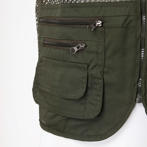 Gilet de pêche multifonctionnel en maille pour homme, détachable, imperméable, multi-poches, pour activités de plein air, vente en gros - Product Image 5