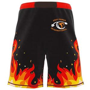 กางเกงมวยขาสั้นโพลีเอสเตอร์ MMA แบบเต็มตัวเอวยางยืดแบบลำลองสไตล์ระบายอากาศได้ดีทำจากผ้าใบ - Product Image 5