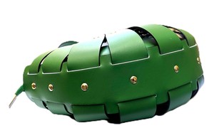 Royaa Handmade Leather Bags For WomenTote From Vintage olive-green Leather Trapezoid Bag Gold Closure Top Handle Casual Handbags - Product Image 4