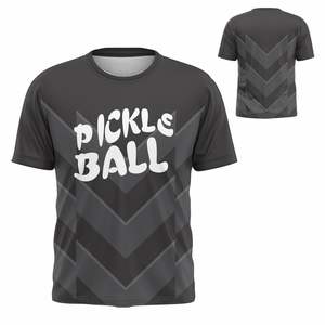 Camisetas Personalizadas de Pickleball, 100% Poliéster, Tejido Deportivo de Alta Calidad, Corte Regular, Manga Corta, Logotipo Personalizado, Impresión Digital, OEM - Product Image 5
